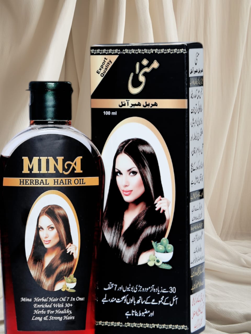 100% Organic Mina Herbal Hair Oil | Hair Growth | Anti-Dandruff | Stress Relief